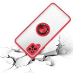 Wholesale Tuff Slim Armor Hybrid Ring Stand Case for Samsung Galaxy A12 (Red)